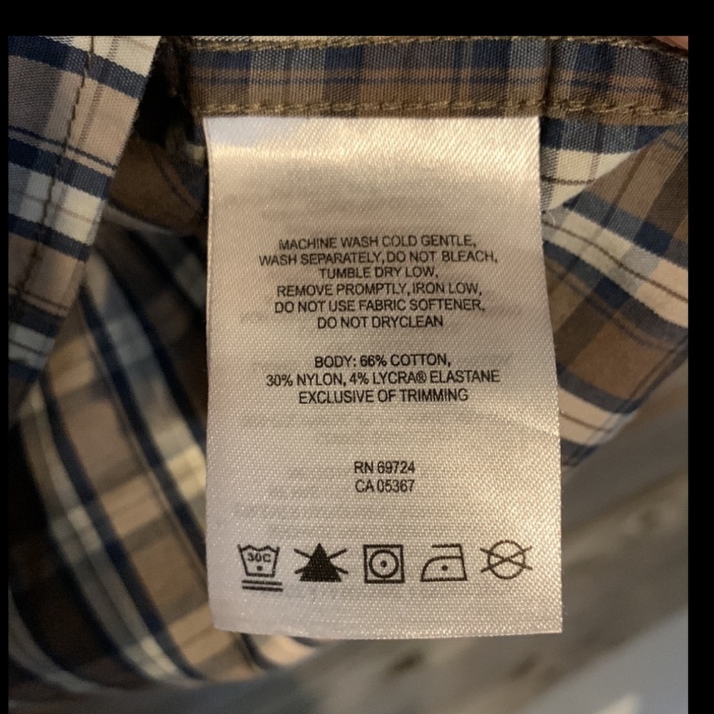 Men’s Columbia Omni-wick brown plaid shirt-large - Picture 4 of 4